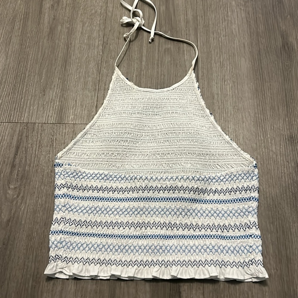 Zara Halter Tie Neck Tank Top - Picture 2 of 6